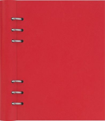 Tervező, naptár és füzet betéttel, A5, FILOFAX "Clipbook Classic", piros